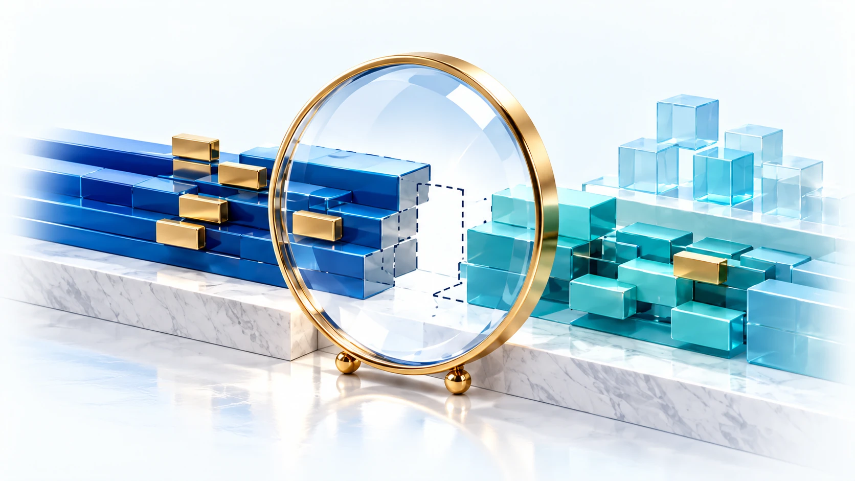 A crystal lens examines a missing connection between work structures